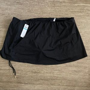 Anne Cole Black Plus Size Skort